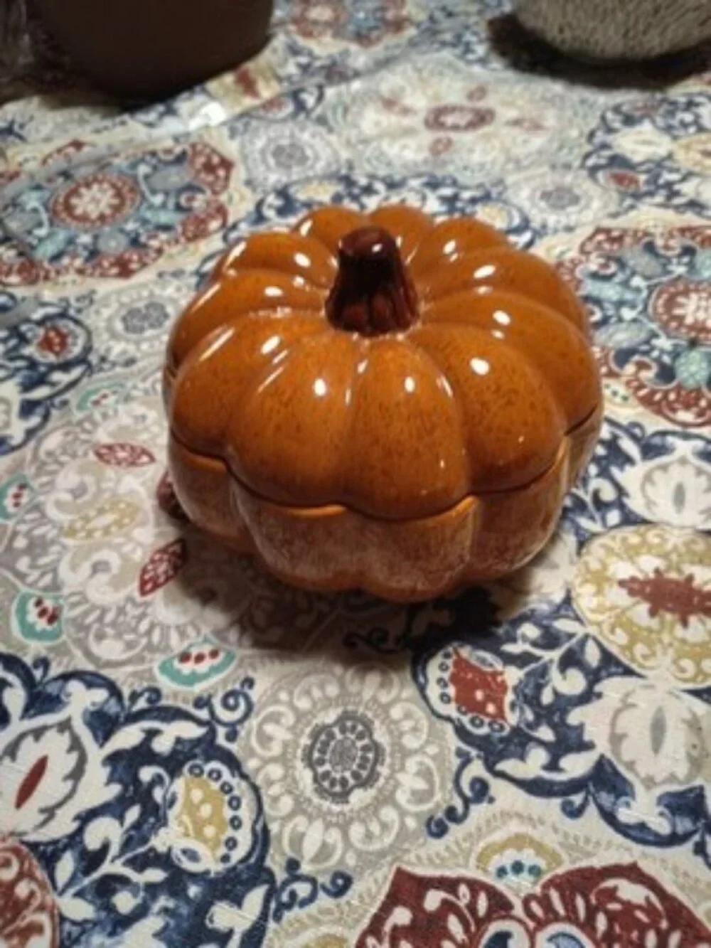 Vintage Pumpkin Candy Dish